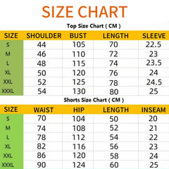 Koszula męska z krótkim rękawem i spodenki 2-częściowy komplet