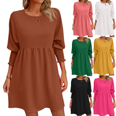 🦩Nowa wiosenno-letnia damska sukienka z rękawami nietoperzowymi