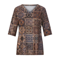 Topy T-shirt z krótkim rękawem i nadrukiem w stylu retro