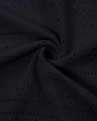 Bez rękawów Ruched Cinched talia Wrap Bandeau Dress Haft Eyelet Slit Asymetryczna sukienka wakacyjna