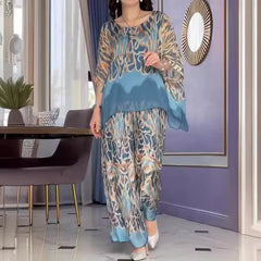 🦋🌸 Luźny top i spodnie z nadrukiem✨