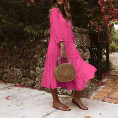 Koronkowa, patchworkowa spódnica z rękawami trzy czwarte