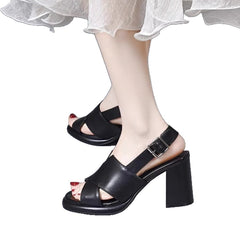 Wszechstronne skórzane buty z obcasami