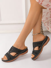 2025 nowe sandały damskie na koturnie