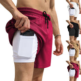 Letnie spodenki sportowe męskie do biegania o długości 3/4, szybkoschnące🏃♂️💨