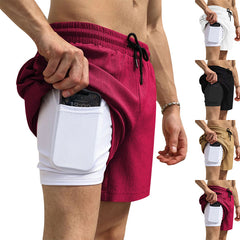 Letnie spodenki sportowe męskie do biegania o długości 3/4, szybkoschnące🏃♂️💨