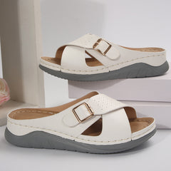 🔥Ostatni dzień 60% zniżki - skórzane wygodne ortopedyczne kapcie