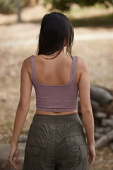 Ins trend w modzie w jednolitym kolorze, seksowna, gwintowana krótka kamizelka