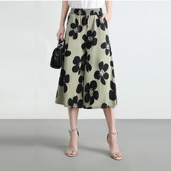 🌸Spodnie damskie z wysokim elastycznym pasem i szerokimi nogawkami💁♀️