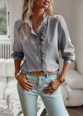 🧚♀️Koszule z długim rękawem dla kobiet 2024 temperament Topy dojazdowe