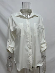 🐂🧥Koszulka dżinsowa, luźna, z podwójną kieszenią, uniwersalna marynarka