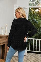 👚 Koszula w groszki z bufiastymi rękawami i dekoltem w kształcie litery V