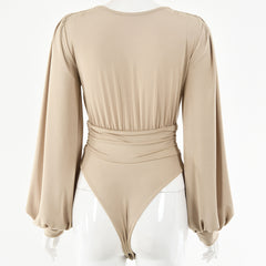 🩱Seksowne body z głębokim dekoltem w kształcie litery V