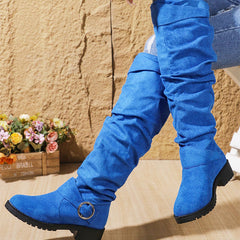 Damskie botki z paskami zapinanymi na klamrę