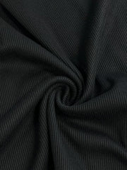 Damski T-shirt z krótkim rękawem i okrągłym dekoltem, wykonany ze ściągacza