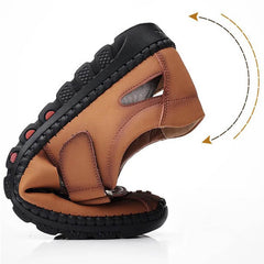 Wyprzedaż w ostatnim dniu 50%-skórzane puste sandały