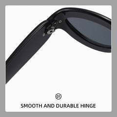 Okulary przeciwsłoneczne Cat-Eye z ochroną UV i blokami kolorów