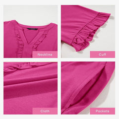 🔥2025 Summer new-🌈women's Ruffle Trime Sukienka z nutką