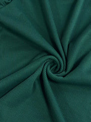 Damski T-shirt z krótkim rękawem i okrągłym dekoltem, wykonany ze ściągacza