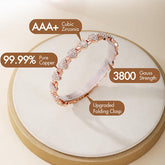 Damskie magnetyczne miedziane bransoletki w kształcie serca