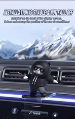 Dekoracje samochodowe-Lalka na deskorolce z kreskówkowym misiem (🔥DARMOWA WYSYŁKA🔥)