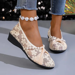 🔥Ostatni dzień 50% zniżki – Damskie eleganckie koronkowe oddychające sandały ortopedyczne Slip On