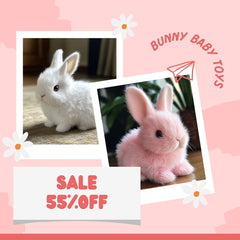 🎁 Promocja dnia 49% zniżki 🐇 Moja realistyczna zabawka króliczka
