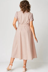 ✨Sukienki casualowe dla kobiet z dekoltem w serek i wiązaniem w talii