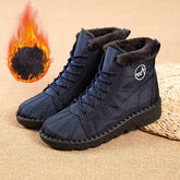 Damskie ciepłe śniegowce z podszewką z pluszu