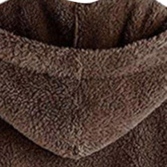 Ciepła, dwustronna, haftowana bluza polarowa z kapturem