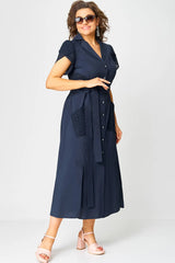 ✨Sukienki casualowe dla kobiet z dekoltem w serek i wiązaniem w talii