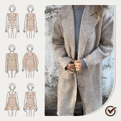 🌸 Sprzedaż zbioru z 50 % zniżką 🌸 langsmet Tweed-Coat z odwrotną dla kobiet