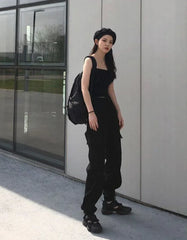 REGULOWANE, PROSTE SPODNIE CARGO