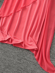 Elegancka sukienka midi bez rękawów