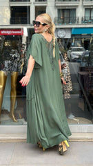 Ladies elegancka koronkowa panelu A-line długa spódnica