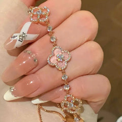 Bransoletka z diamentową koniczynką