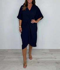 💖 Limitowana wyprzedaż 50% zniżki💖 Sukienka maxi z krótkim rękawem i wiązaniem