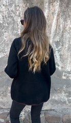 Płaszcz damski wełniany dwustronny z klapami