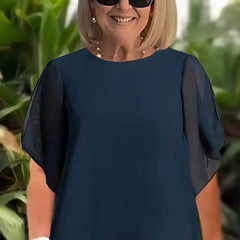 🔥2025 GORĄCA WYPRZEDAŻ 50% TANIEJ🔥Uroczy nieregularny top i szerokie nogawki w komplecie