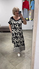 Elegancka i wygodna sukienka z odkrytymi ramionami