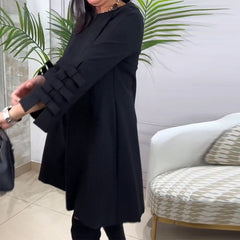 🔥Bestsellery🔥Sukienka do kolan z długim rękawem👗