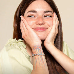 Damskie magnetyczne miedziane bransoletki w kształcie serca