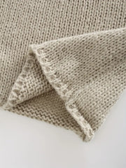 🎁Prosty sweter w dużym rozmiarze, jesienny i zimowy swobodny sweter z okrągłym dekoltem i długimi rękawami, odzież damska plus size