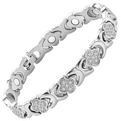 🏆Wyprzedaż błyskawiczna⚡50K+ SPRZEDANY! ❤️🔥✨Bransoletki damskie z czystej miedzi z czterolistną koniczyną