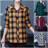 💕【XL-5XL】Nowe modne i wszechstronne jesienne koszule w kratę dla kobiet