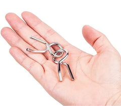 Metalowe Puzzle Pierścieniowe ⎜Gra Logiczna dla Dzieci i Dorosłych