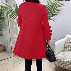 🔥Bestsellery🔥Sukienka do kolan z długim rękawem👗