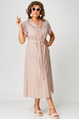 ✨Sukienki casualowe dla kobiet z dekoltem w serek i wiązaniem w talii