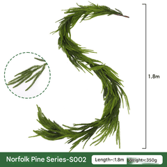 🌲Realistyczny sztuczny wieniec z sosny Norfolk🌿