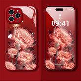 Etui na telefon Luminous Epiphyllum Glass Shell na iPhone'a